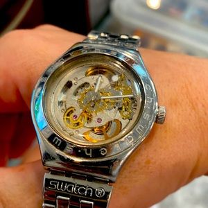 swatch watch with box